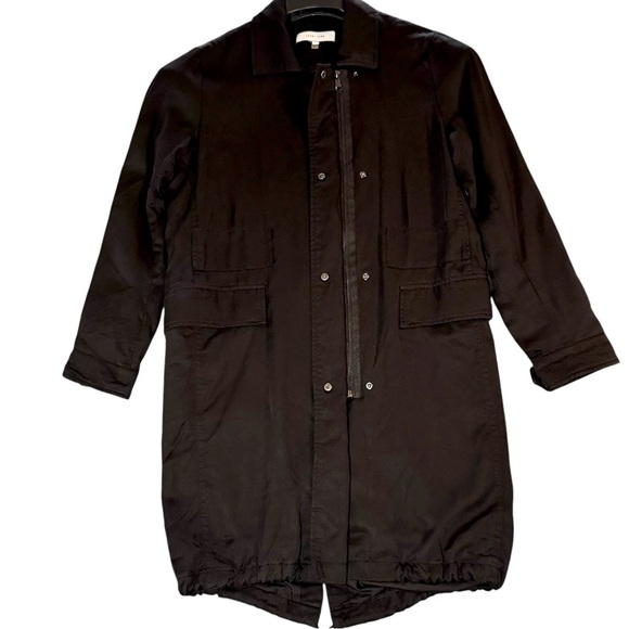 John + Jenn Parka 
Black Full Zip Collared Jacket - Picture 3 of 8